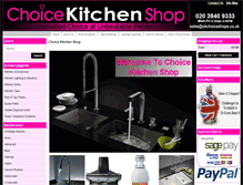 Tablet Screenshot of choicekitchenshop.co.uk